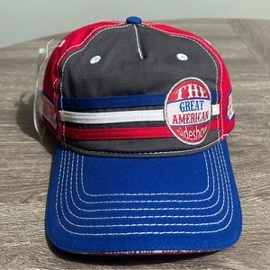 Red and Blue Cap with Patch